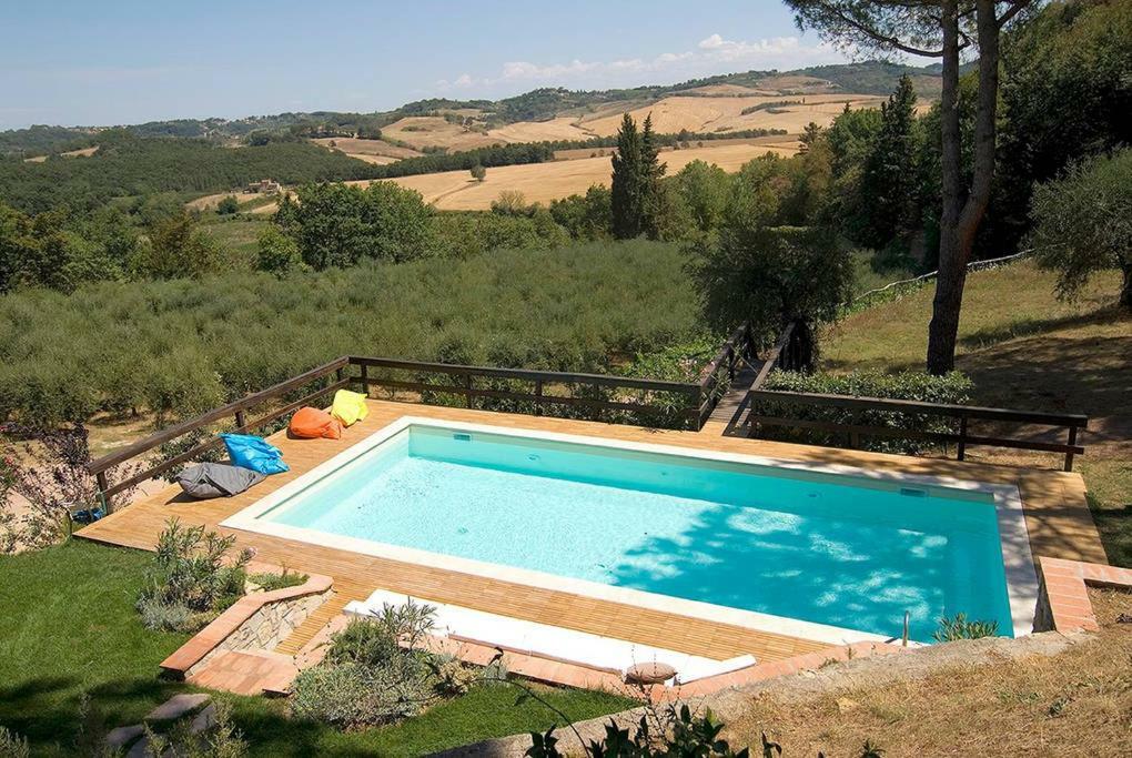 Stunning Country House Overlooking Tuscany Hills Lorenzana Exterior foto