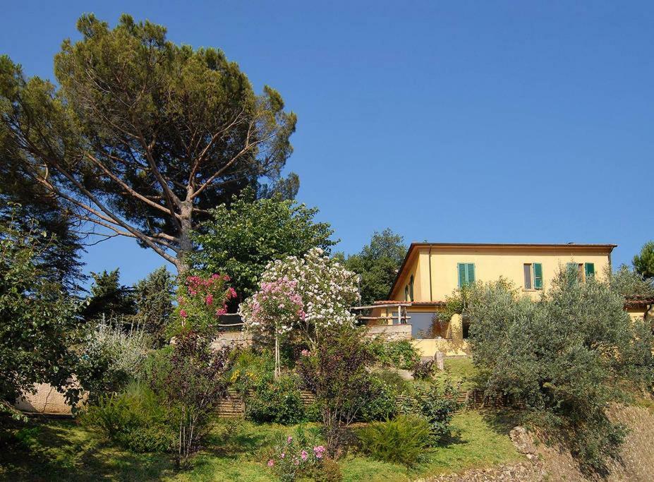 Stunning Country House Overlooking Tuscany Hills Lorenzana Exterior foto